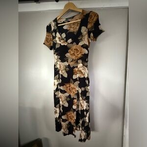 For love and lemons one of a kind floral high slit